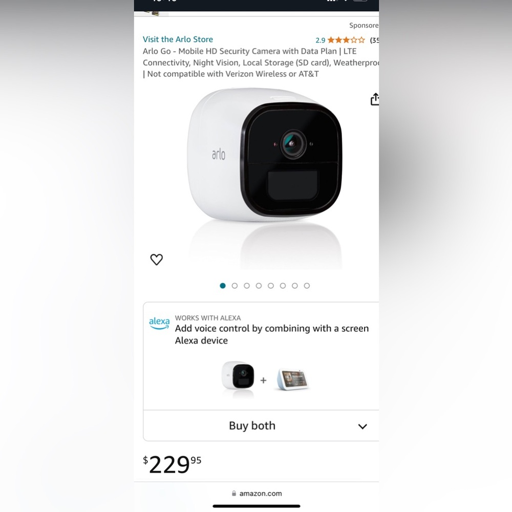 Arlo Go, Security Camera